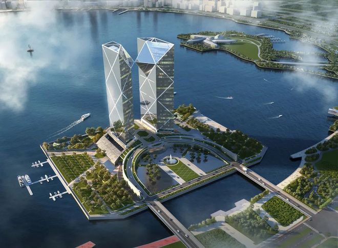 上海地标性双子IM体育官方塔——上海中银金融中心最新进展预计2025年竣工(图3)